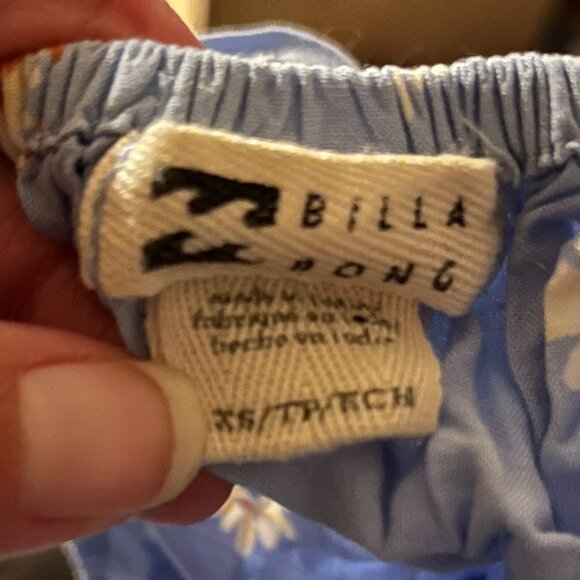 Billabong Women’s XS Light Blue Floral Sundress – Daisy Print Smocked Bodice - Picture 3 of 5